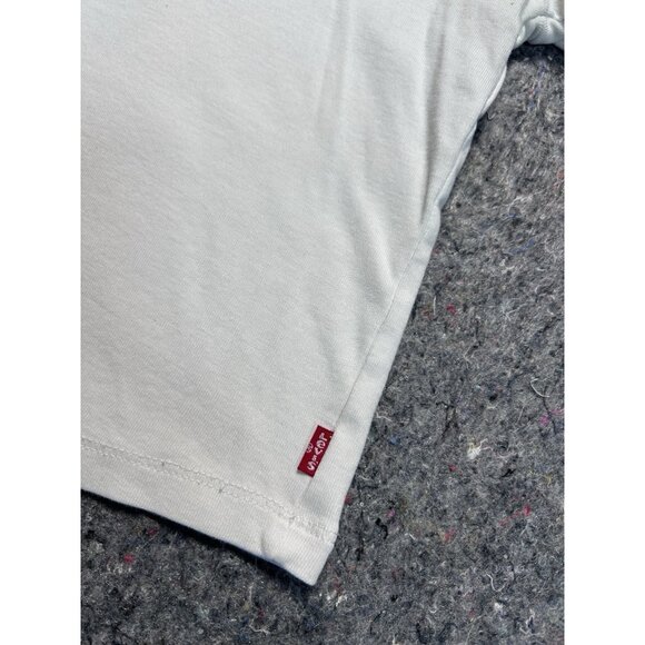 Levi’s Women’s White Ringer T-Shirt Cowboy Hat Graphic Short Sleeve Casual Tee - Picture 4 of 7